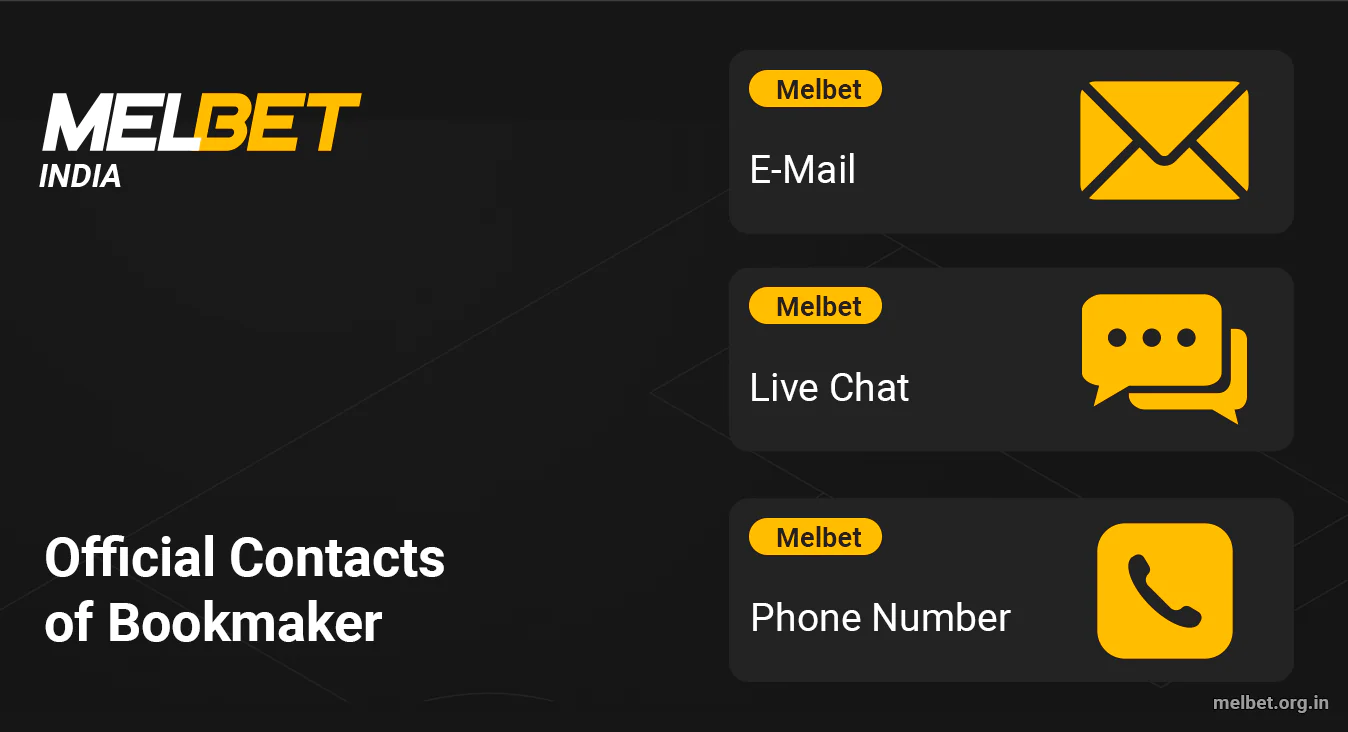 Official Contacts of Melbet Bookmaker