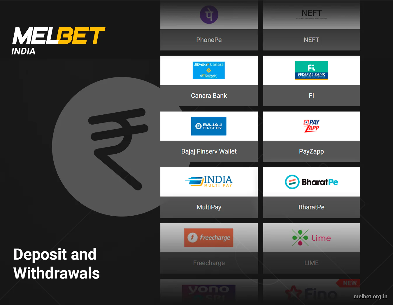 Melbet India Deposit and Withdrawal