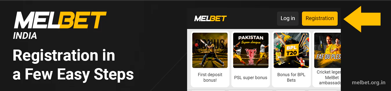 You can register at Melbet using three different easy ways
