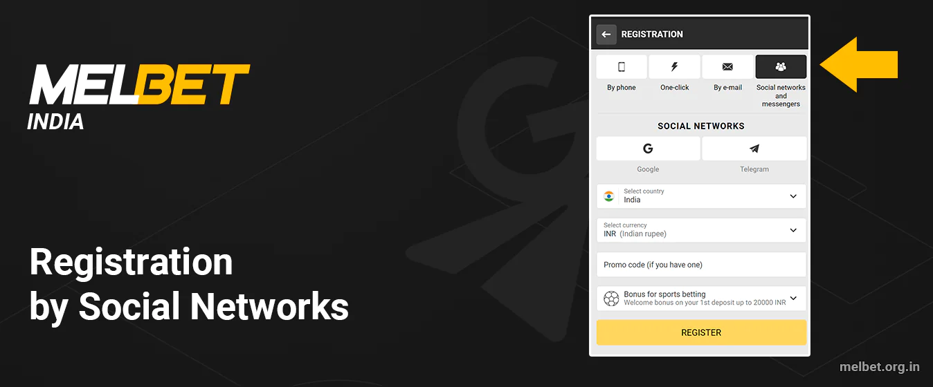 You Can Register on Melbet using Google and Telegram