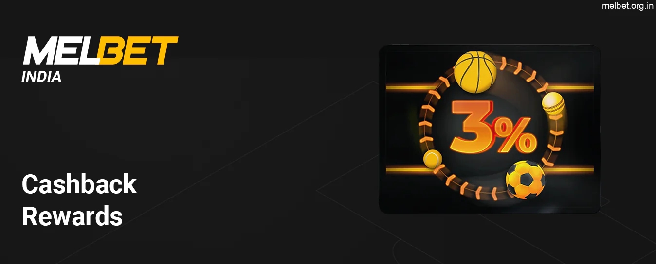 Melbet Cashback Rewards - return up to 3% of your loses on mondays